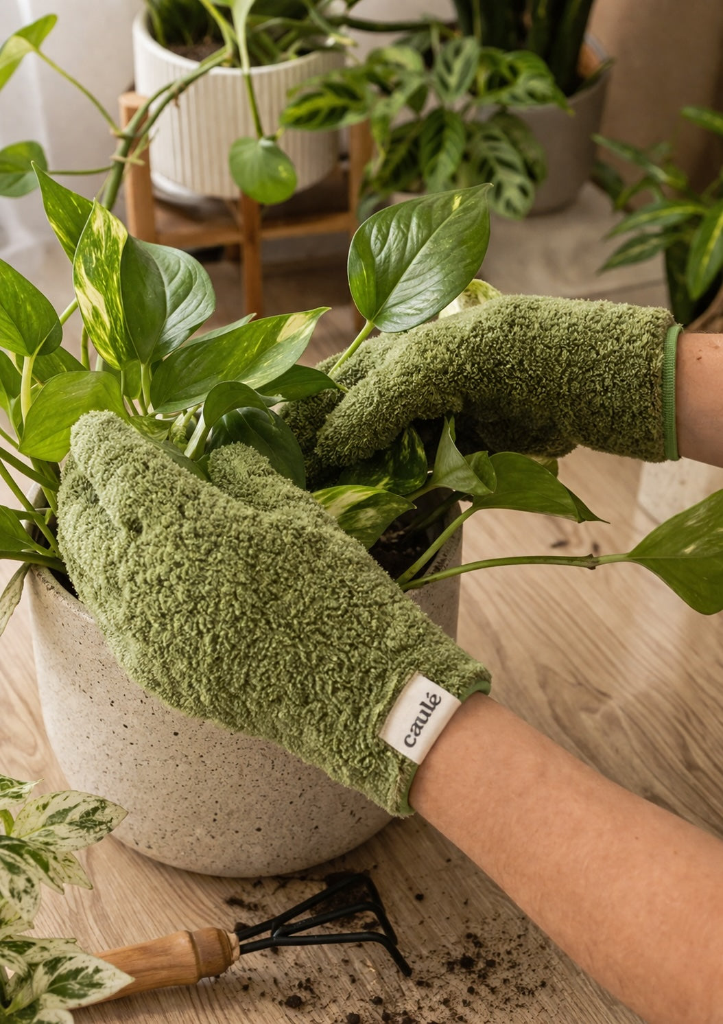 Guantes de microfibra